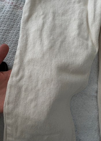 29 Beden Bej Midi Kadın Kot Pantolon (Mom Jean)