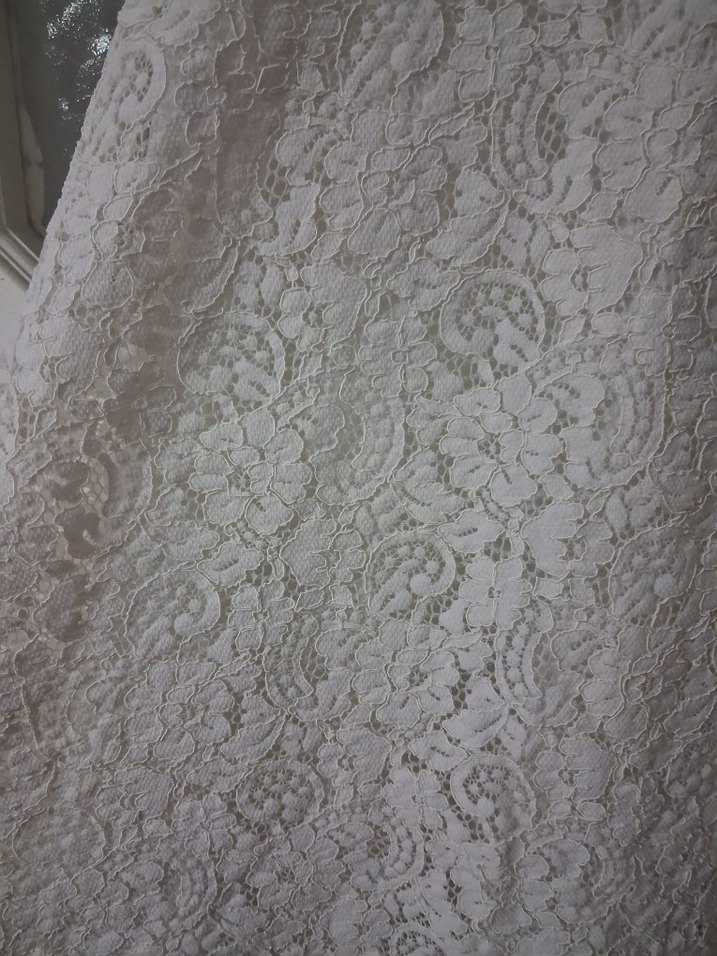 Vintage Mini Beyaz Dantel elbise - Görsel 2