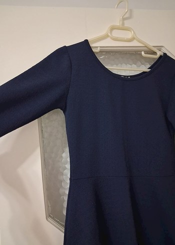 Lacivert Midi Basic Kadın Elbise - Görsel 2