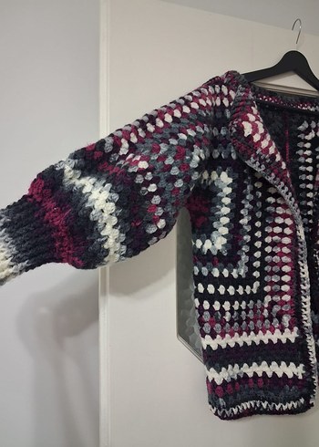 El örgüsü altıgen hırka - Görsel 2