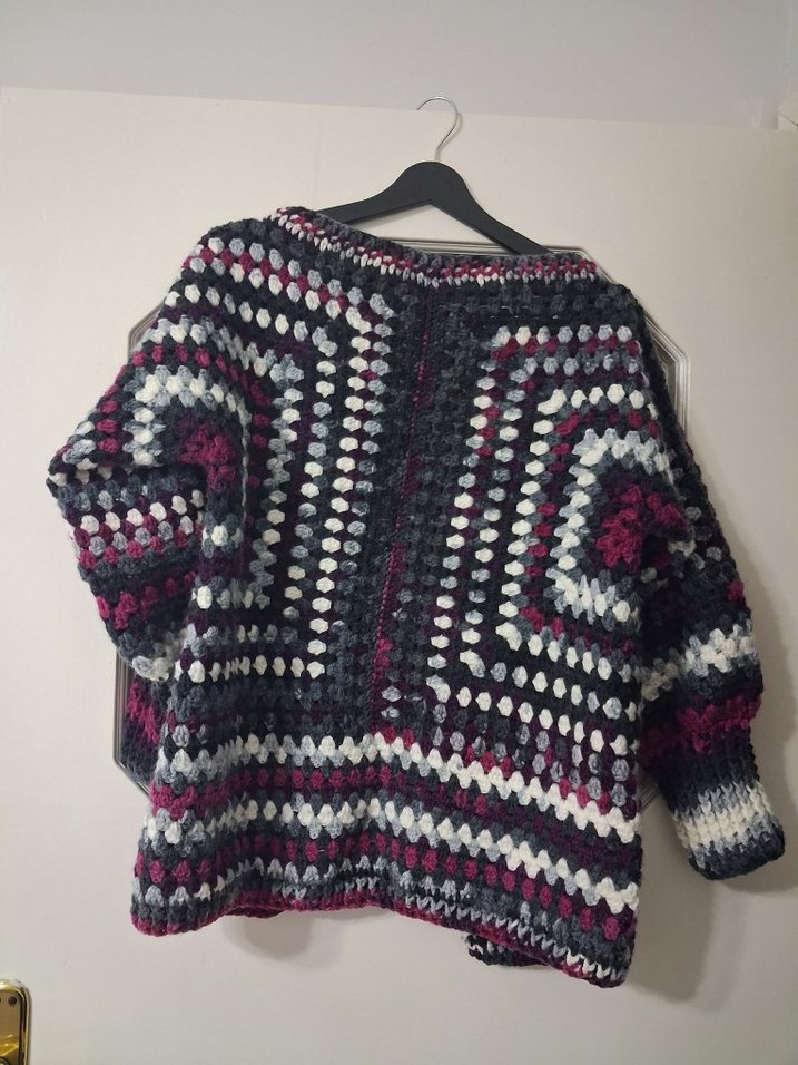 El örgüsü altıgen hırka - Görsel 4