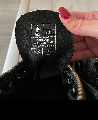 39 Beden Dr. Martens fermuar detaylı bot