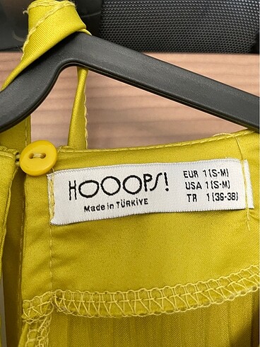 m Beden altın Renk HOOPSTORE Aller dokulu saten fıstık yeşili elbise