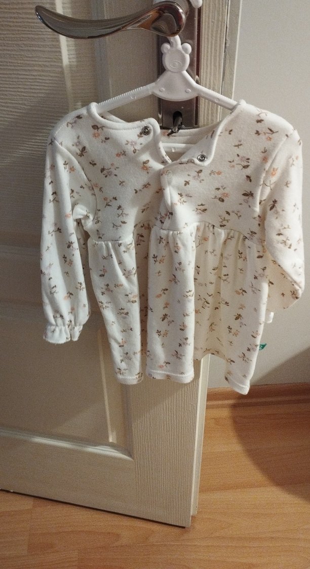 Uzun Kollu Pamuklu Kız Elbisesi - Görsel 2