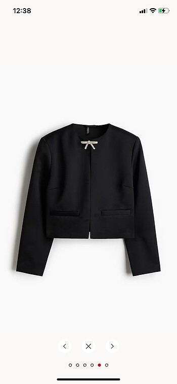 H&M H&M fiyonk detaylı ceket