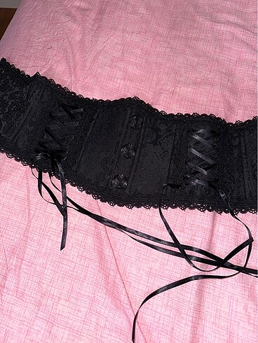 Sheinside Desenli düğmeli ayarlanabilir korse