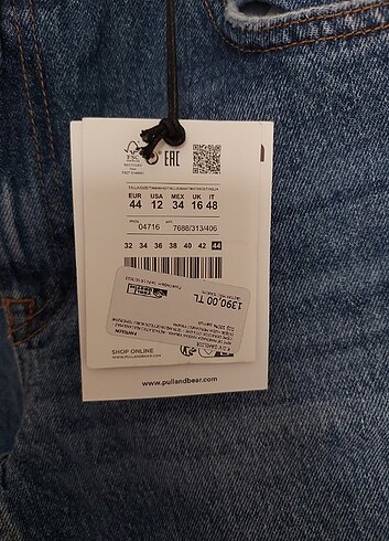 44 Beden mavi Renk iki renkli jean/kot pantolon