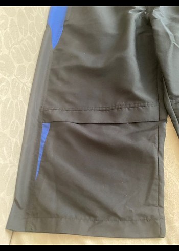 Erkek Mavi Rahat Kesim Fermuarlı Şort - Görsel 6