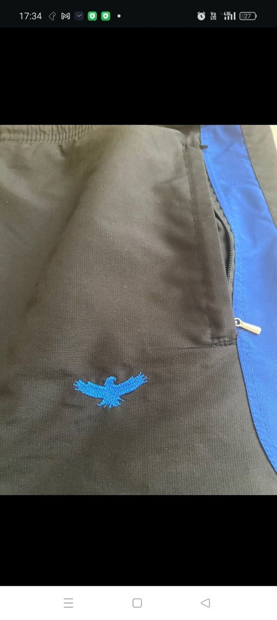 Erkek Mavi Rahat Kesim Fermuarlı Şort - Görsel 3