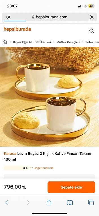 Karaca 2 li fincan takımı