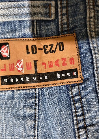 Gri erkek Kot Pantolon Kemerli Midi Boy - Görsel 3