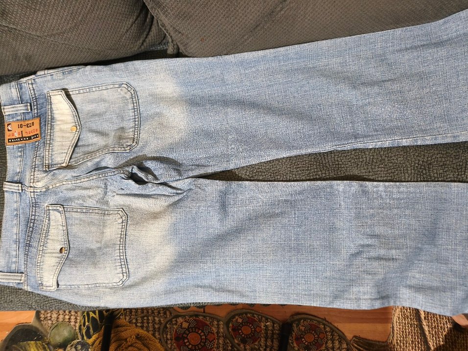 Gri erkek Kot Pantolon Kemerli Midi Boy - Görsel 2