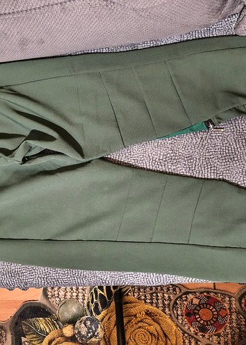 Yeşil Fermuarlı Rahat Kesim Erkek Eşofman - Görsel 2