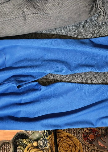 Mavi Fermuarlı Erkek Eşofman Altı - Görsel 2