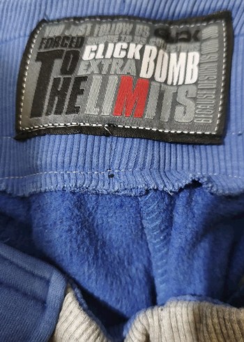 Düğmeli Mavi Kot Eşofman - Görsel 2