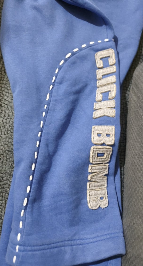 Düğmeli Mavi  Kot Eşofman - Görsel 3