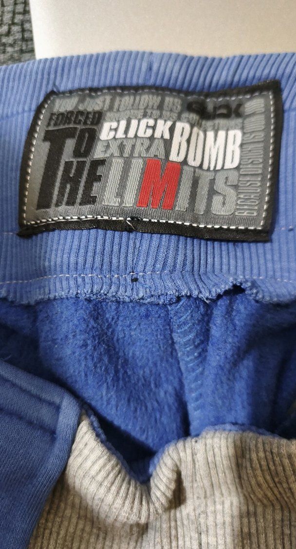 Düğmeli Mavi  Kot Eşofman - Görsel 2