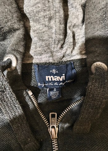 Fermuarlı Gri Kapüşonlu Erkek Sweatshirt - Görsel 2