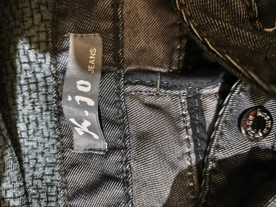 Gri Fermuarlı Dar Kesim Denim Pantolon - Görsel 4