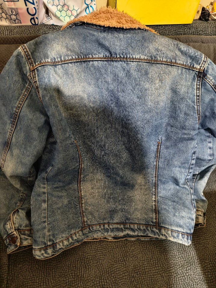 Kahverengi Kürklü Kadın Kot Ceketi - Görsel 2