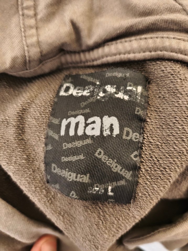 Gri Kapüşonlu Erkek Ceket - Görsel 3