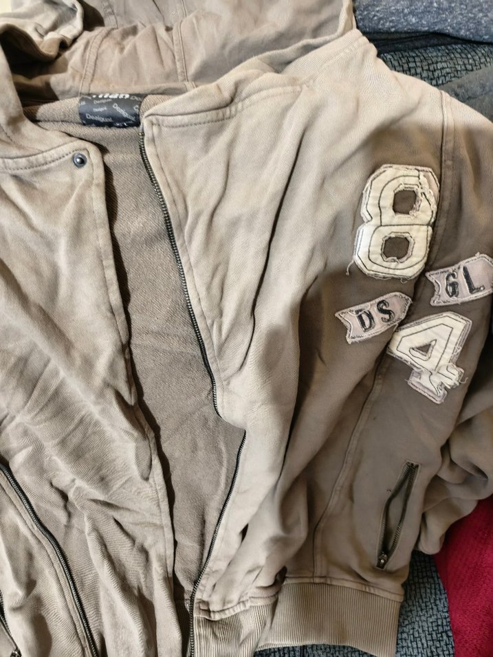 Gri Kapüşonlu Erkek Ceket - Görsel 2