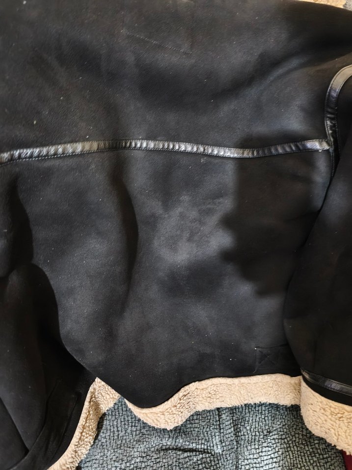 Kürk Detaylı Kahverengi Deri Biker Ceket - Görsel 4