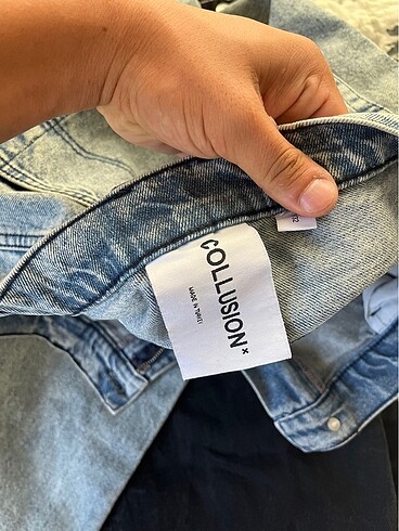 30 Beden lacivert Renk Collusion baggy jean