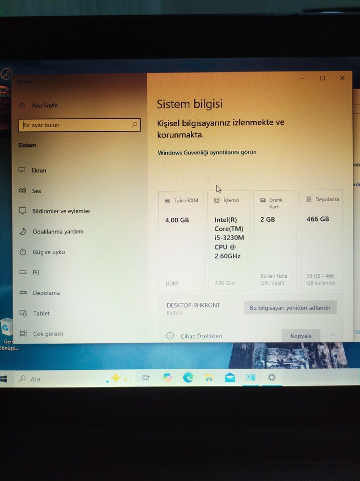 Siyah Laptop Asus Marka Bilgisayar - Görsel 5