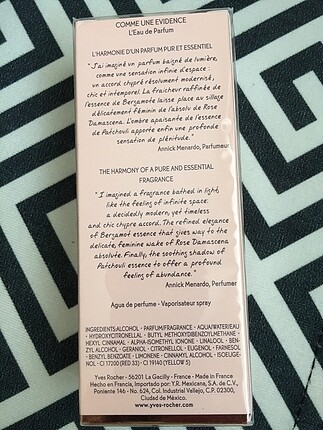 Yves Rocher Yeni etiketli orjinal parfüm