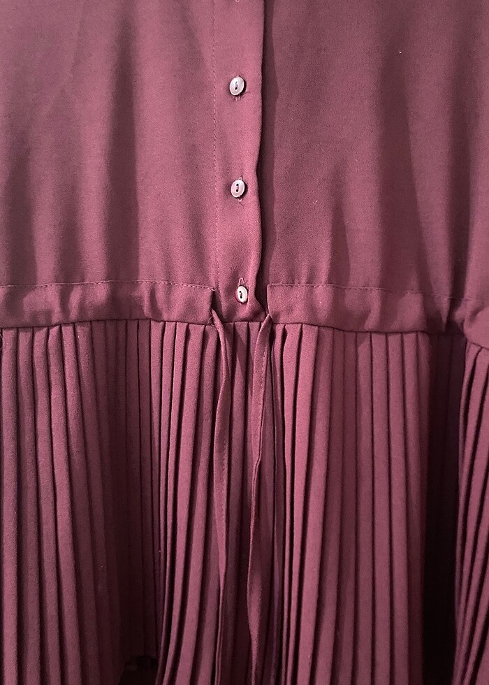 Bordo etekli takım - Görsel 5