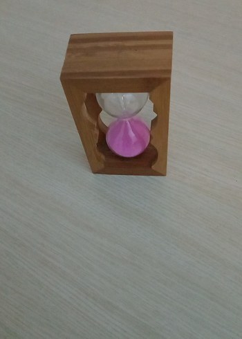 Renkli Pembe Kum Saati Ahşap Oyuncak