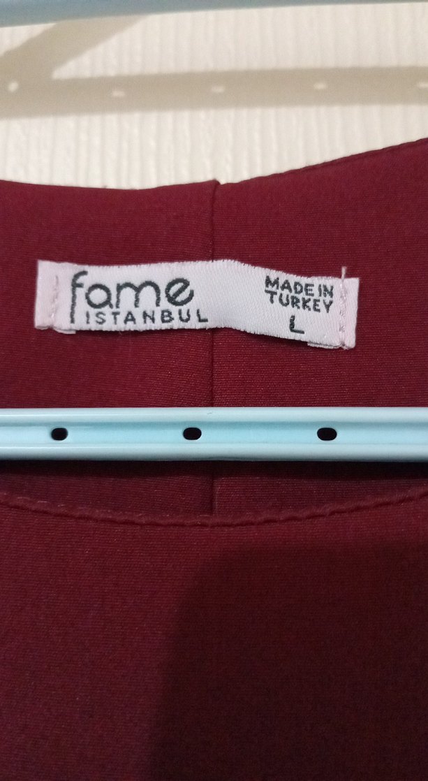 Bordo Kolsuz Midi Pilili Kadın Elbise - Görsel 5