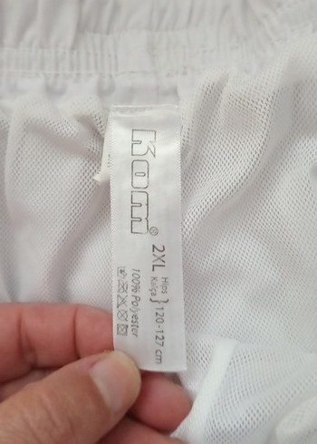 Erkek Beyaz Mini Rahat Yüzme Şortu - Görsel 5