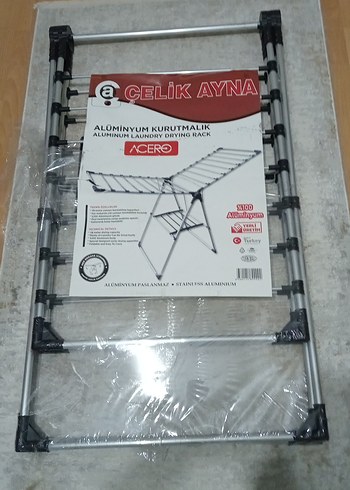 Gri Alüminyum Kurutmalık Askı