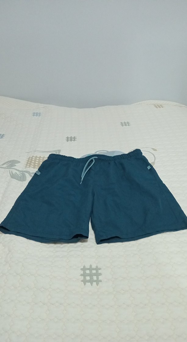 Mavi Rahat Kesim Erkek Şort - Görsel 3