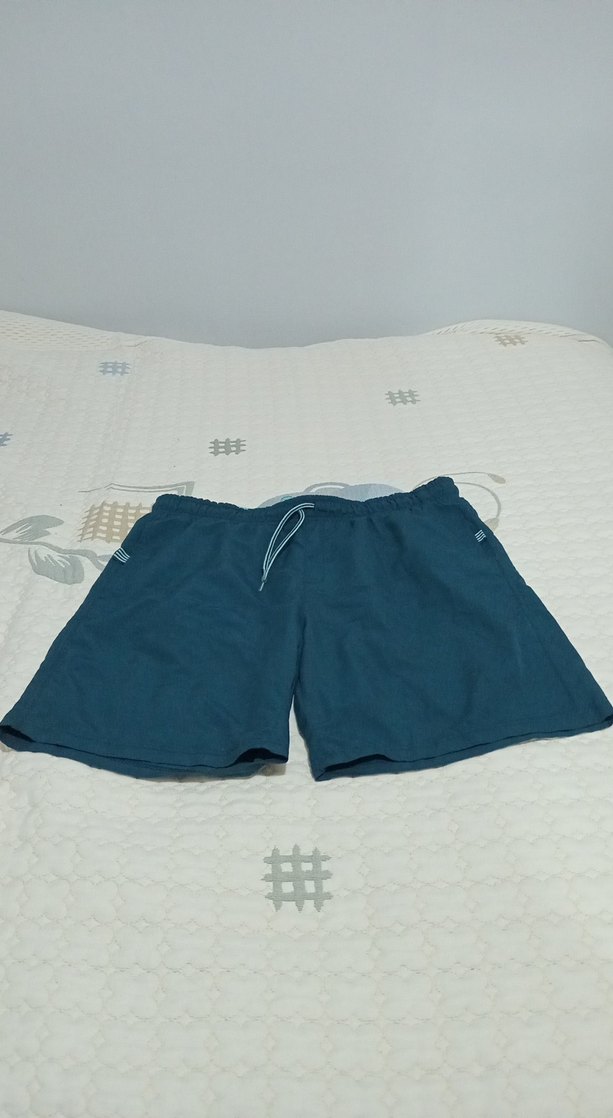 Mavi Rahat Kesim Erkek Şort - Görsel 2