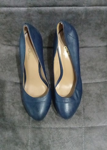 39 Beden Mavi Tokalı Stiletto Kadın Ayakkabı