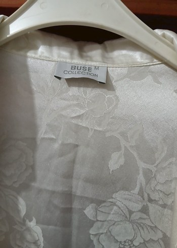 Uzun Beyaz Bohem Kadın Sabahlık - Görsel 7