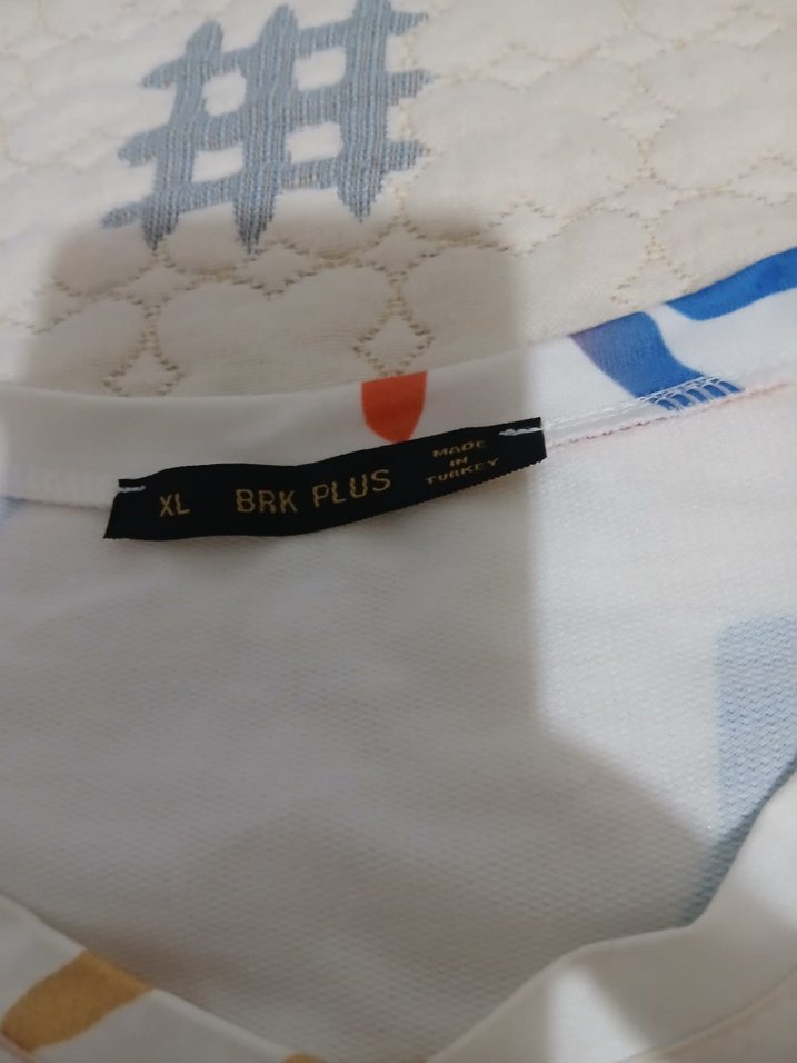 Renkli Baskılı Uzun Kollu Mini bluz - Görsel 3