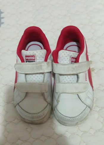 Kız Çocuk Beyaz Cırt Cırtlı Spor Ayakkabı - Görsel 9