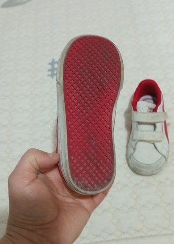 Kız Çocuk Beyaz Cırt Cırtlı Spor Ayakkabı - Görsel 8