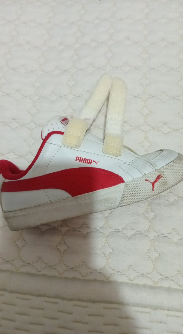 Kız Çocuk Beyaz Cırt Cırtlı Spor Ayakkabı - Görsel 4