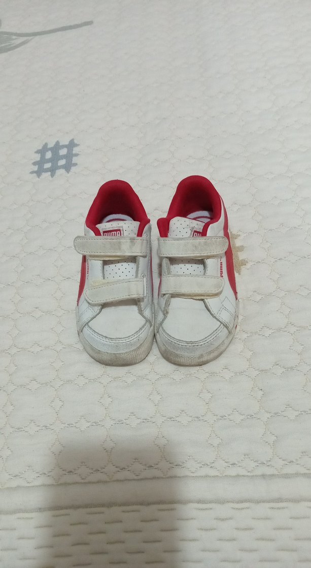 Kız Çocuk Beyaz Cırt Cırtlı Spor Ayakkabı - Görsel 3