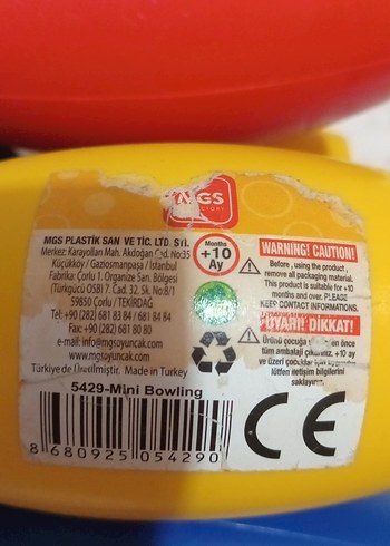 Renkli Mini Bowling Oyuncak Seti - Görsel 5