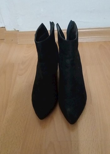 Diğer Siyah Süet dolgu topukku