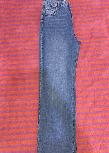 42 Beden Mavi Midi Denim Kadın Pantolon