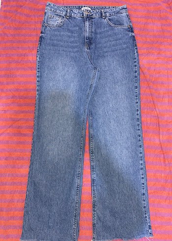Mavi Midi Denim Kadın Pantolon