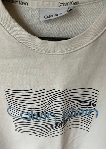 Calvin Klein Erkek Gri Baskılı Sweatshirt - Görsel 2