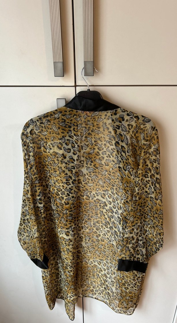 Bohem Yılan Desenli Midi Kimono - Görsel 2